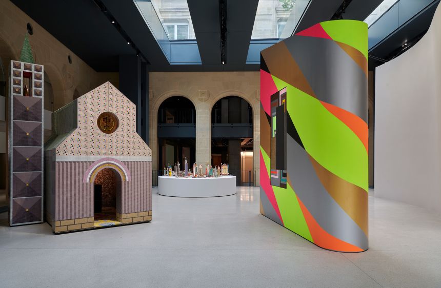 The interior comprises of moveable platforms that can change a visitor's experience.