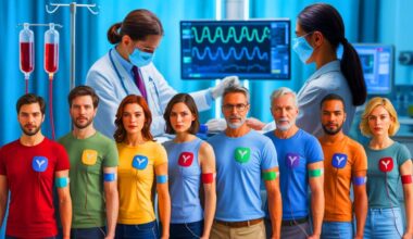 Illustration of Blood Type and Stroke Risk Relationship.