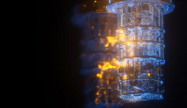 Quantum computing conceptual illustration.