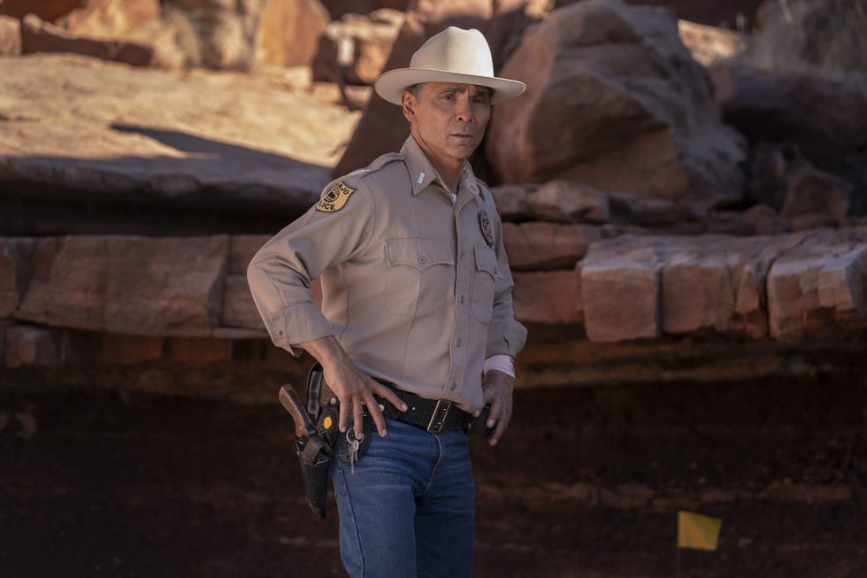 Zahn McClarnon as Joe Leaphorn, Dark Winds season 3 zahn mcclarnon as joe leaphorn, dark winds season 3