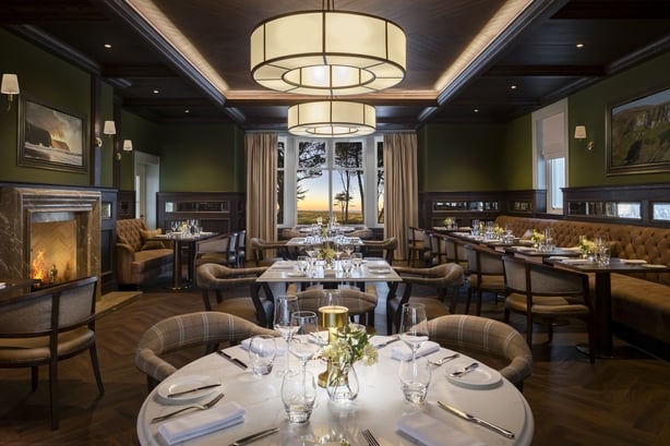 A photo of the dining room of Dunluce Lodge