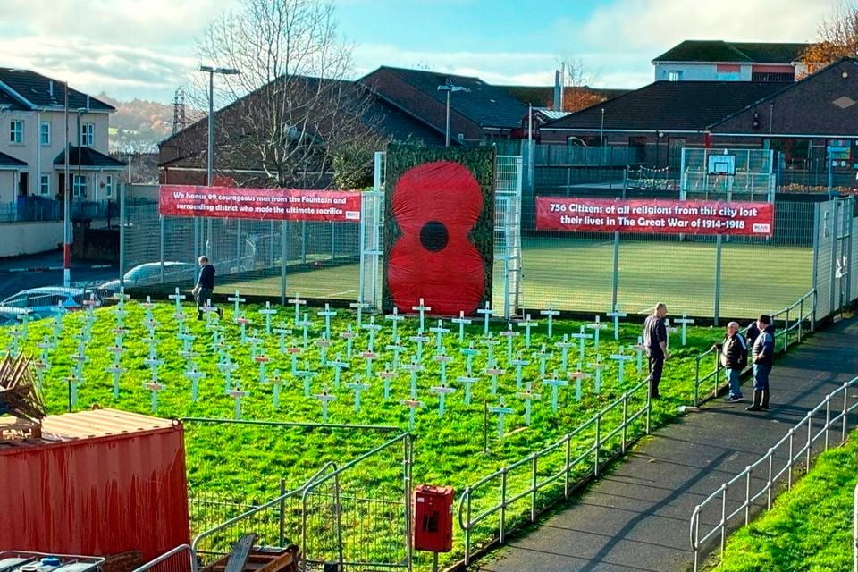 The Fountain memorial in Derry