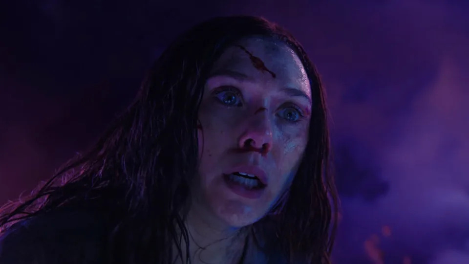 Wanda sweaty and confused after waking up from Dreamwalking.