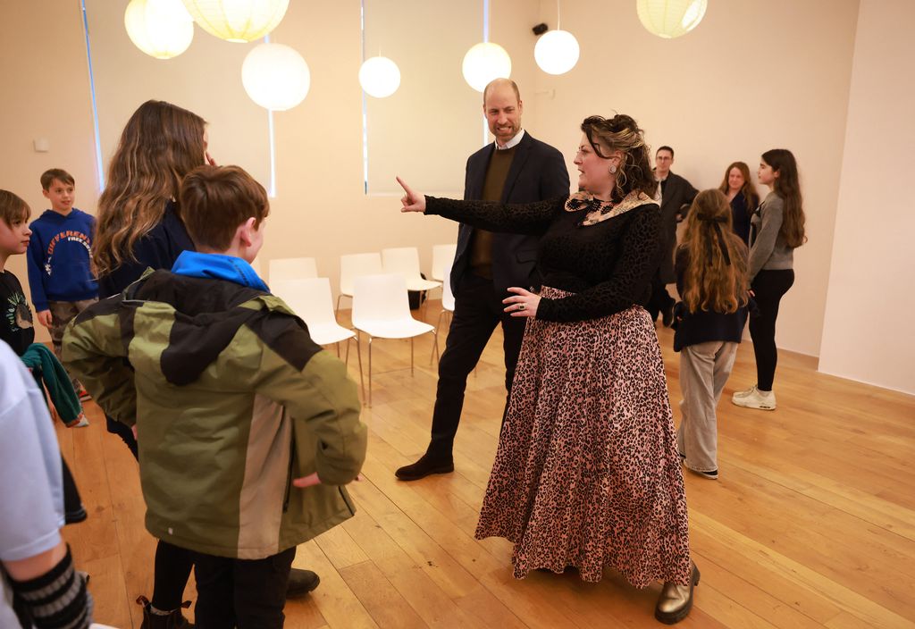 prince william in hall with people