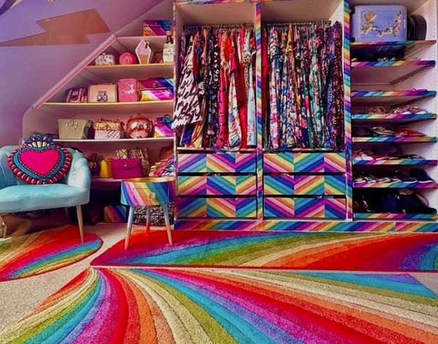 One of the colourful rooms in the Beaumont home 