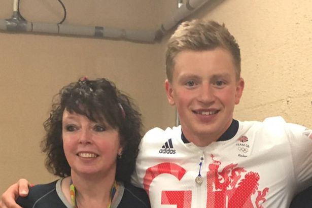 A young Adam Peaty with his 'heartbroken' mother Caroline 