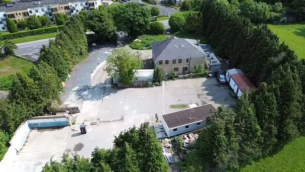 An aerial view of Connors' former mansion in south County Dublin that goes under the hammer on Thursday.