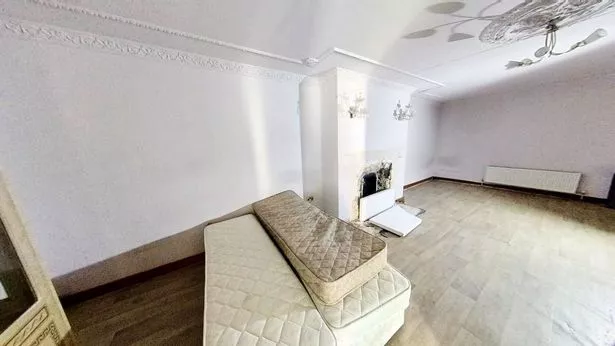 One of the five bedrooms in the property.