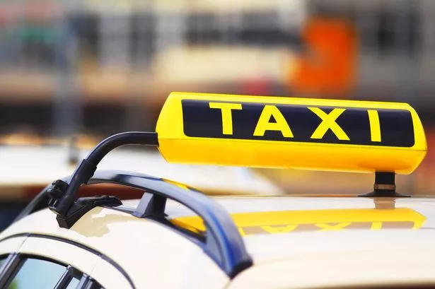 Taxi stock image