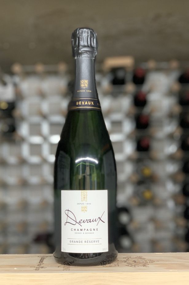 Bottle of Devaux champagne