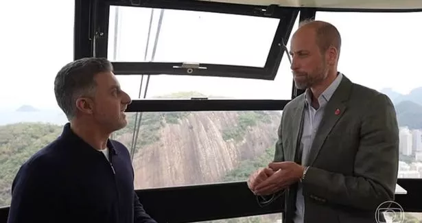 William chatted to TV host Luciano Huck