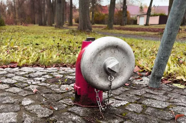 Water pipe connection for the firefighters to make shure water supply