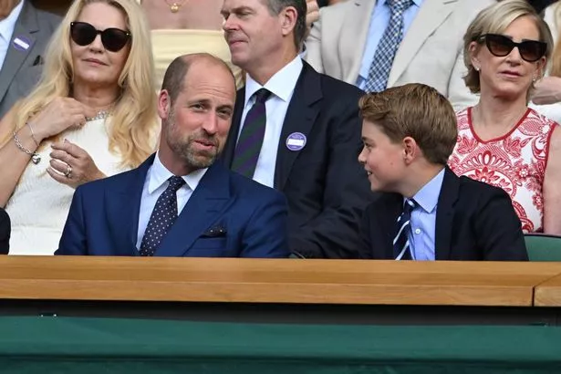 Prince William with his oldest son Prince George 