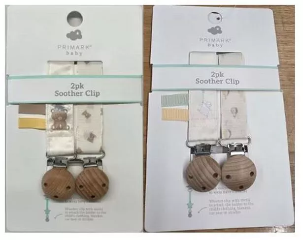 Penneys recalls Primark's 2pk Baby Bear and 2pk Balloon Soother Clips