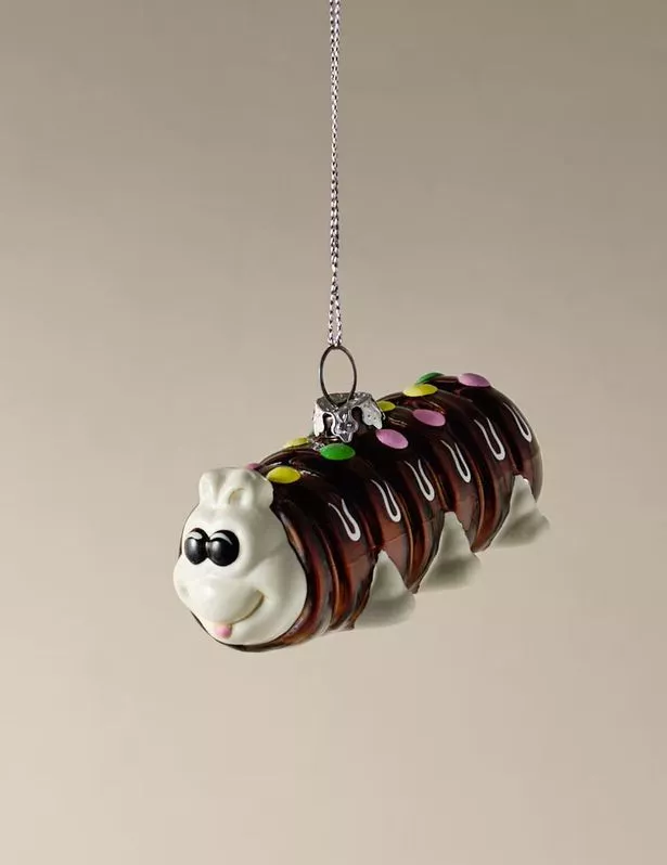 Colin the Caterpillar™ Glass Hanging Decoration