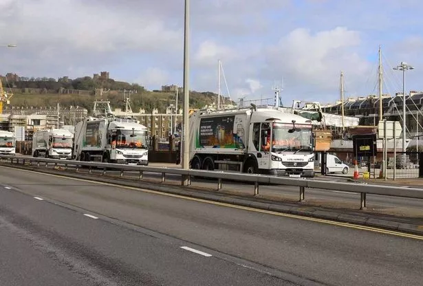 The bin truck convoy