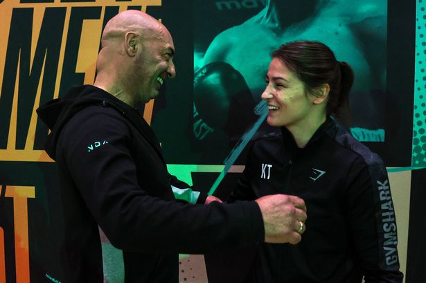 Katie Taylor with her dad Pete 