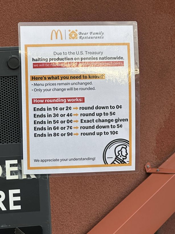 McDonald's coin rule