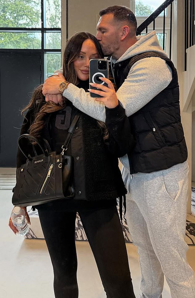 Charlotte pictured with fiance Jake Ankers. In May, she sold her Sunderland mansion for £1,400,000