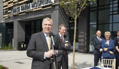 The ex-prince took part in a ceremony at Chase Farm Hospital, part of London ’s Royal Free NHS Foundation Trust, in 2019, where a memorial tablet was unveiled by the then-Duke of York
