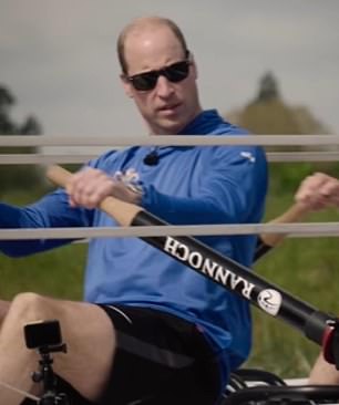 William pictured in the clip