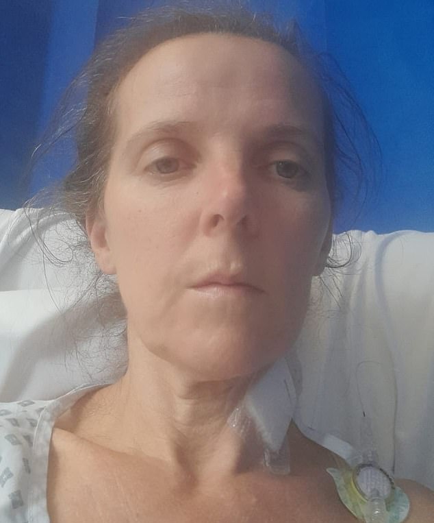 The 57-year-old posted pictures of herself undergoing gruelling round of cancer treatment, where she looked visibly poorly at various stages