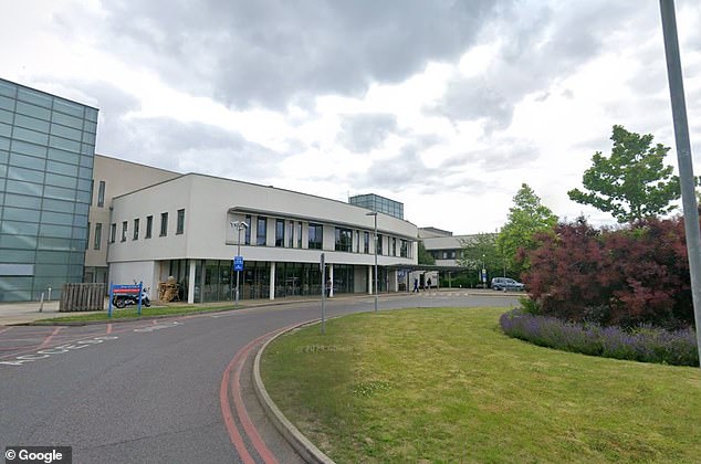 She was later transferred to Lymington New Forest Hospital (pictured) following conduct issues