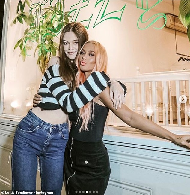 Tragically, just three years later, she also lost her younger sister, Félicité, from an accidental drug overdose (both pictured together)