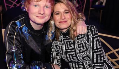 Ed Sheeran and his wife Cherry Seaborn at the 2022 Brit Awards. The couple have upset local residents in Suffolk after they submitted plans to convert two historic seaside cottages into a mega coastal home