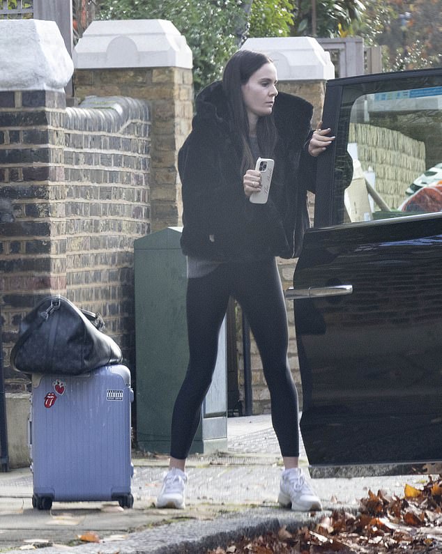 The daughter of Gordon Ramsay , 25, stepped out in south-west London while clutching a £2,880 Louis Vuitton holdall shortly after the couple gave an ill-timed insight into their wedding planning, in the wake of disinviting his relatives.