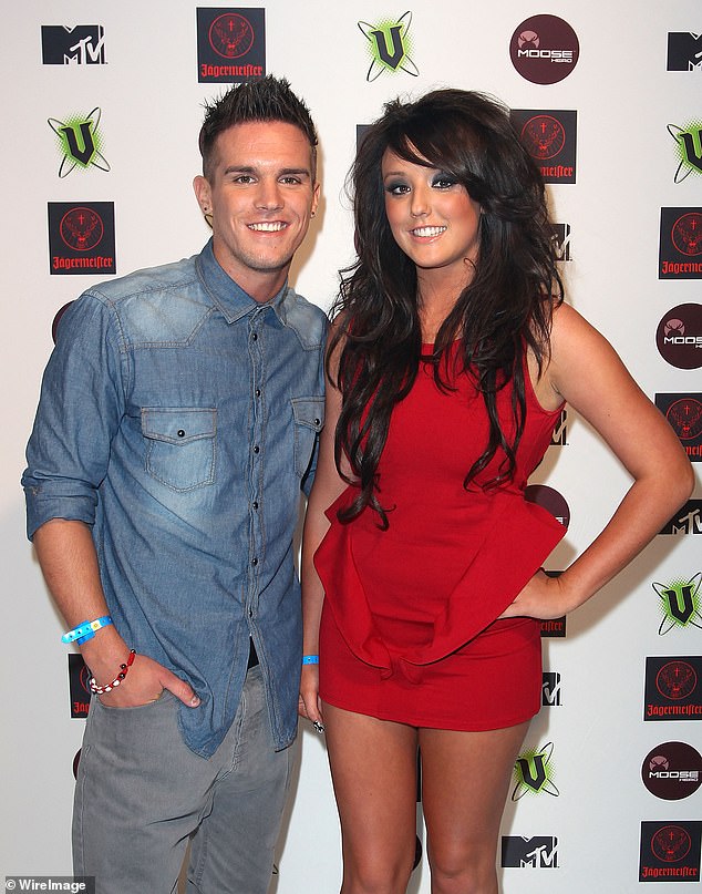 The Geordie Shore star with her ex Gaz Beadle, who she met on the show, at an event in 2011