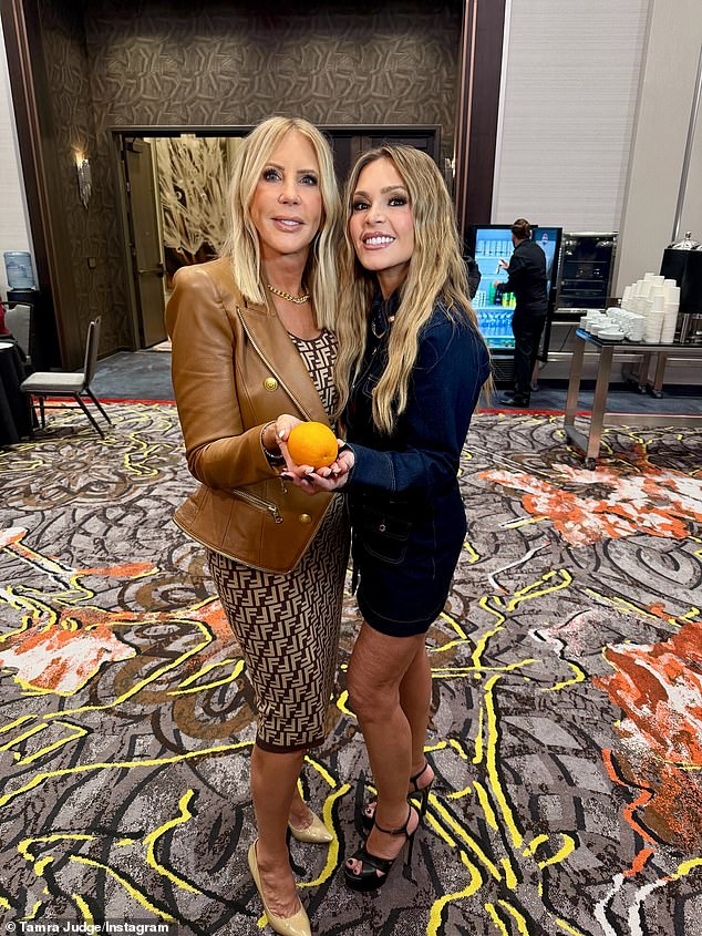 Tamra - who quit halfway through filming season 20 - is thrilled that her former RHOC castmate Vicki Gunvalson (L) is returning as a full-time Housewife