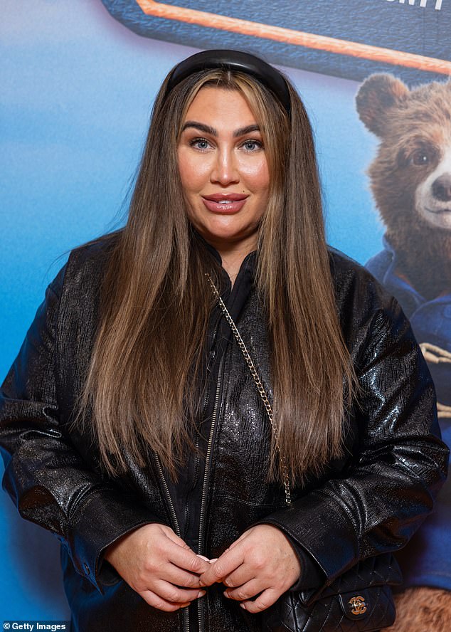 Lauren Goodger, 38, looked every inch the doting mother as she attended The Paddington Bear Experience with her daughter, Larose, on Sunday