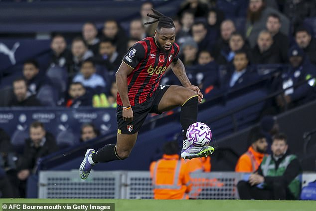 Liverpool have also been linked with Bournemouth forward Antoine Semenyo ahead of the January window
