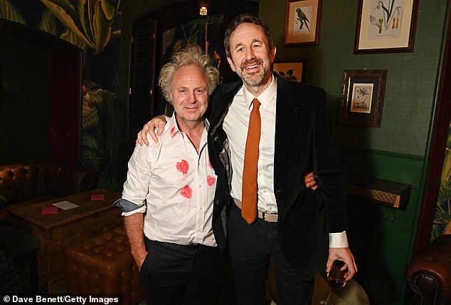 Charlie was joined by Irish actor Chris O'Dowd, 46, who looked sharp in a black blazer worn over a crisp white shirt and black checked trousers
