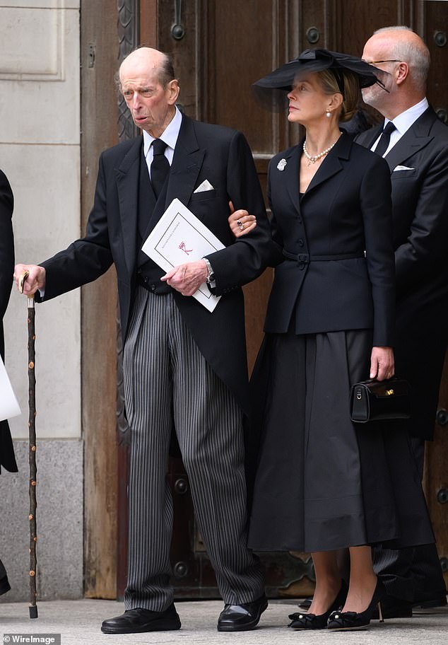 Armani loving Lady Helen Taylor even wore Dior for the funeral of her mother, the Duchess of Kent