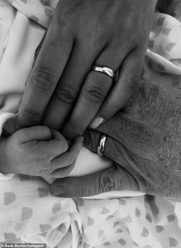 He announced Zoe's arrival on Instagram on Saturday, writing: 'Welcome to the world¿ Zoë Vittoria Becker 21.11.2025.' He also shared a sweet snap of the couple holding their newborn's hand