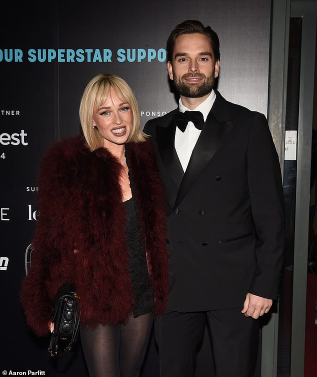 Jorgie attended the gala with her fiancé Oliver with whom she shares two children with, her daughter, Peony, born in December 2024, and her son Forest, two