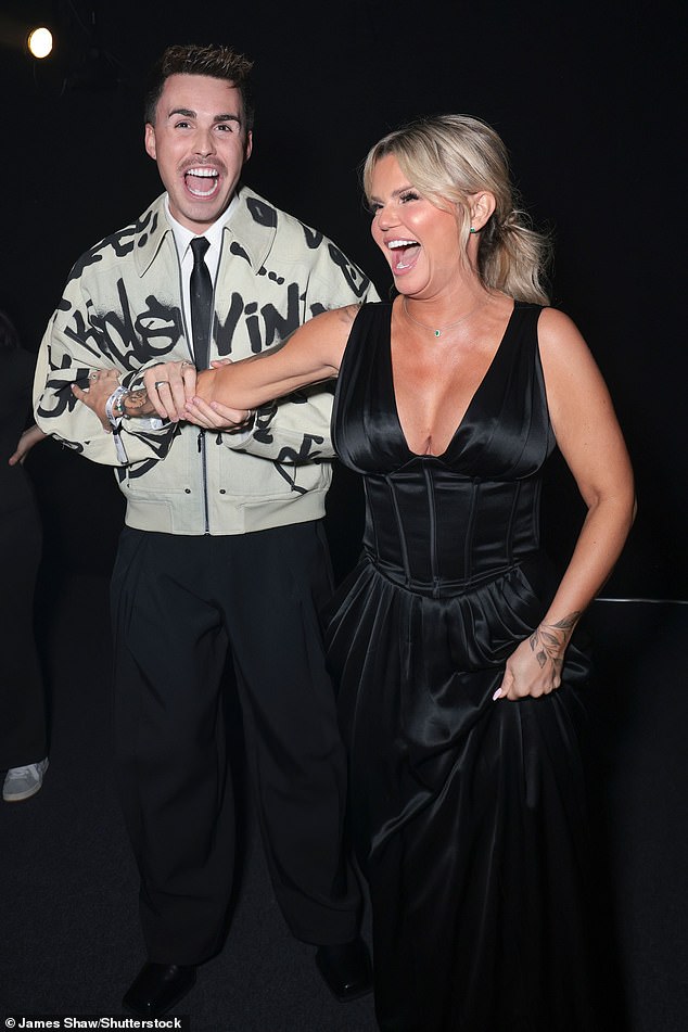 Kerry and Joe were in good spirits during the evening