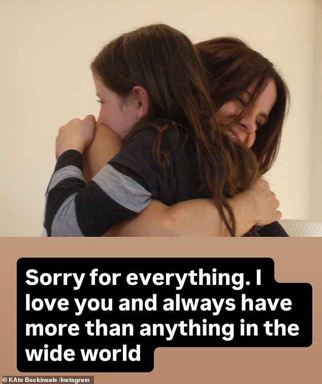 After the TV appearance, which viewers watching at home admitted was 'the strangest, yet funniest, interview I've ever seen', Kate posted a sweet throwback photo of her and Lily, 26