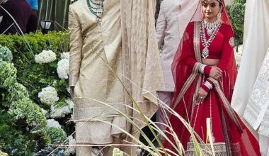 Bride Netra Mantena and groom, Vamsi Gadiraju, whose massive wedding event was attended by notables including Donald Trump Jr and performances by Jennifer Lopez