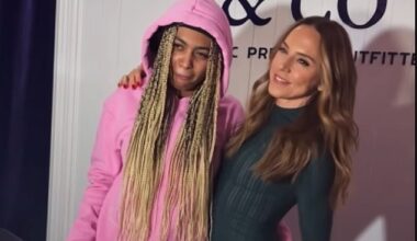 Mel C shared a sweet moment with Mel B 's daughter Phoenix at the SuperDry & Co event in London on Tuesday evening