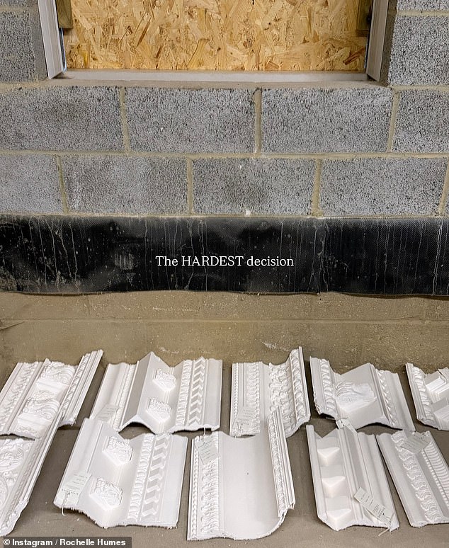 In her posts the star shared she'd enlisted the skills of Architectural designer Sal O'Connor to create her dream property