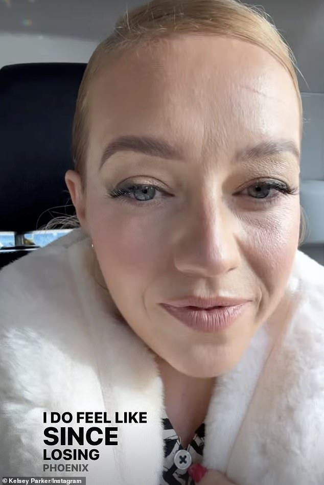 She said: 'I do feel like since losing Phoenix though, going out to London and doing things like this, not that I have anxiety because I don't want to claim that I've got anxiety, because I don't have anxiety'