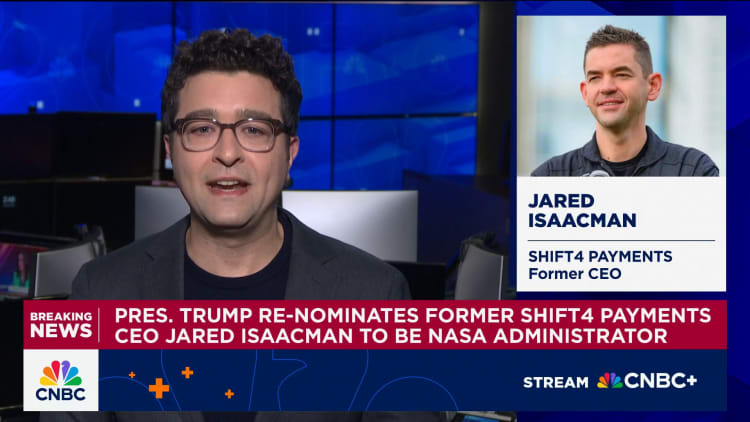Pres. Trump re-nominates fmr. Shift4 Payments CEO Jared Isaacman to be head of NASA
