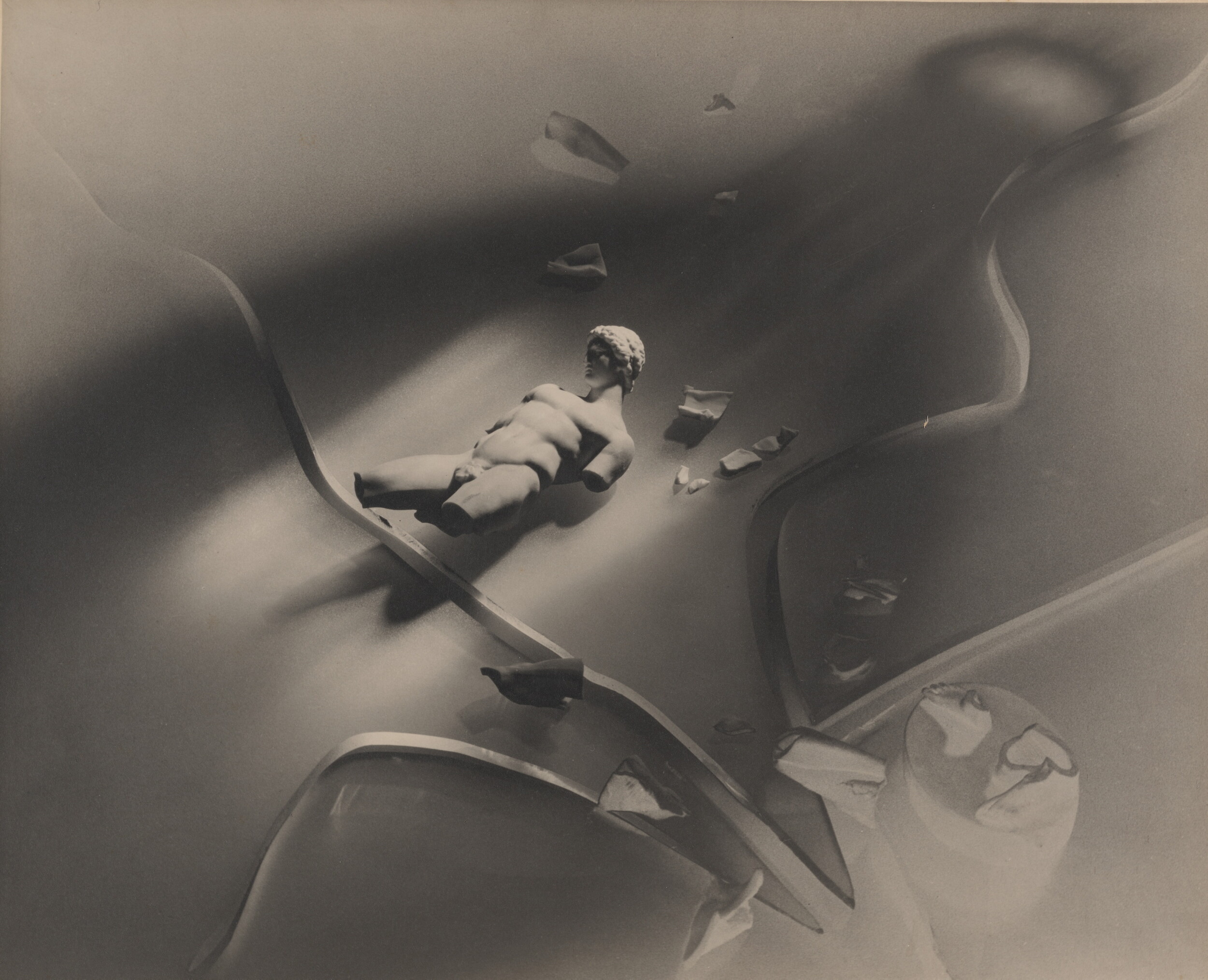 <p>Max Dupain, <em>Shattered Intimacy</em> 1936, gelatin silver photograph, 36.7 x 45.4 cm (image), 38.4 x 45.8 cm (sheet), Art Gallery of New South Wales, purchased 1982</p>