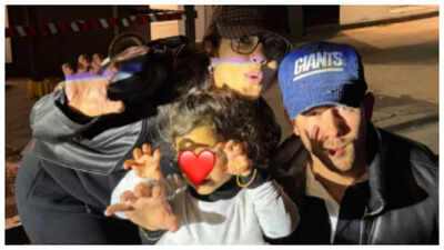 Priyanka Chopra and Nick Jonas step out with daughter Malti, dressed as a 'ghost princess', for Halloween trick-or-treat