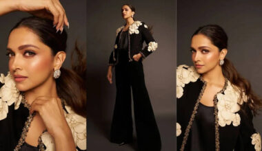 Deepika Padukone's Latest Look In Sabyasachi's Cropped Jacket Proves Black Will Always Be Iconic | Fashion