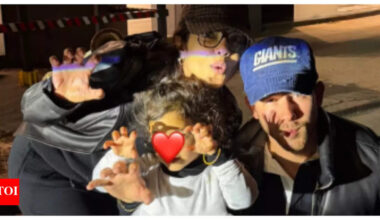 Priyanka Chopra and Nick Jonas step out with daughter Malti, dressed as a 'ghost princess', for Halloween trick-or-treat |