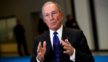 Photo by Christophe Ena/AP/REX/Shutterstock Special envoy to the United Nations for climate change Michael Bloomberg addresses the media at the One Planet Summit, in Boulogne-Billancourt, near Paris, France.
